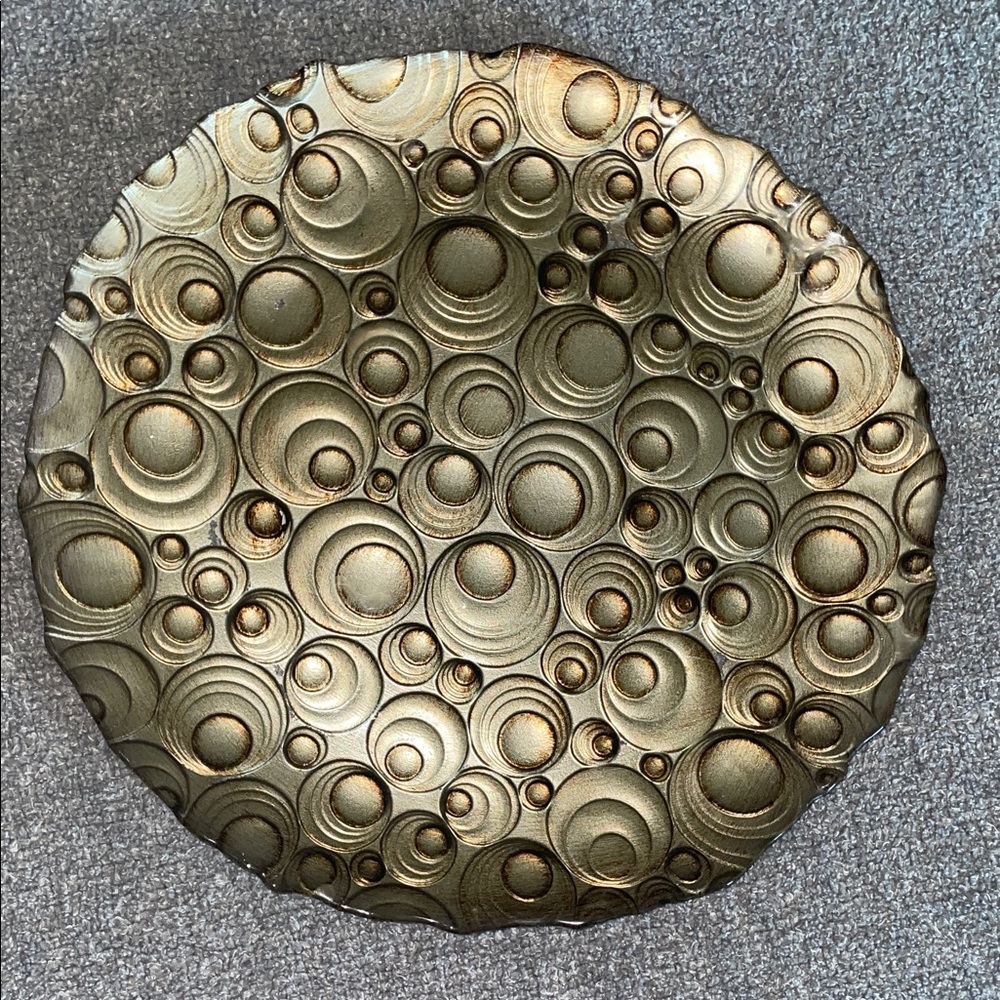 Gold Textured plate art